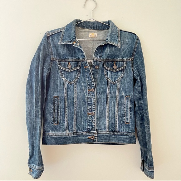 Mudd Jackets & Blazers - Mudd Fitted Cropped Jean Denim Jacket